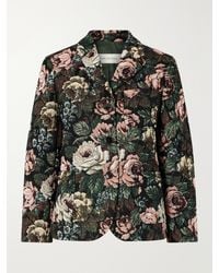 Dries Van Noten - Floral-Jacquard Chenille Jacket - Lyst