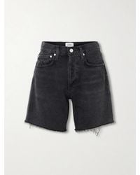 Citizens of Humanity - Marlow Frayed Denim Shorts - Lyst