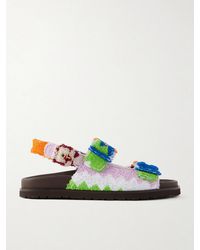Missoni - Mia Striped Terry Sandals - Lyst