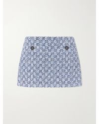 Gucci - Tweed Bouclé Mini Skirt - Lyst