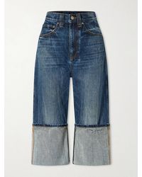 KHAITE - Boyle Cropped Low-Rise Straight-Leg Jeans - Lyst