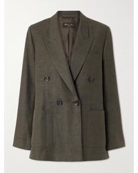 Loro Piana - Genny Doppelreihiger Blazer Aus Einer Leinen-Wollmischung - Lyst