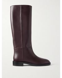 Gianvito Rossi - Étrier Flat Leather Knee Boots - Lyst
