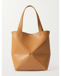 Loewe - Puzzle Wandelbare Mini Tote Aus Leder - Lyst