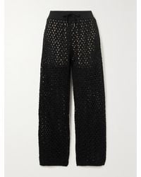 Brunello Cucinelli - Sequin-Embellished Cotton, Linen And Silk-Blend Straight-Leg Pants - Lyst