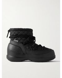 Moon Boot - Mezzaluna Mid Rubber And Quilted Shell Snow Boots - Lyst