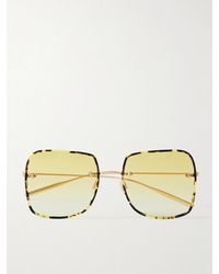 Barton Perreira - Sharona Round-Frame-Tone And Acetate Sunglasses - Lyst