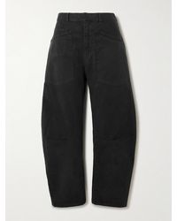 Nili Lotan - Shon Barrel-Hose Aus Twill Aus Einer Baumwollmischung - Lyst