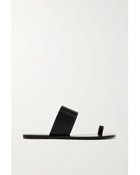 Atp Atelier Astrid Leather Sandals - Black