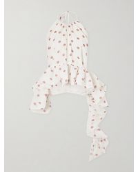 LIBEROWE - Tamara Silk-Chiffon Peplum Blouse - Lyst