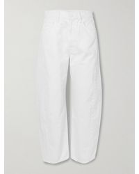 Mother - The Full-Pipe Ankle Mid-Rise Wide-Leg Jeans - Lyst