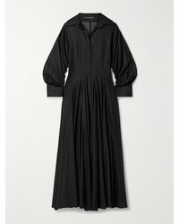 martin grant gathered drop-waist silk midi dress Martin Grant Gathered Drop-waist Silk Midi Skirt