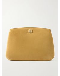 Liffner - Pushlock Suede Clutch - Lyst