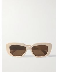 Celine - Triomphe Rectangular-Frame Acetate Sunglasses - Lyst
