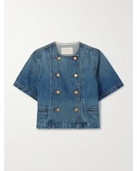 Ulla Johnson - Serge Double-Breasted Denim Jacket - Lyst