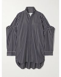 Sacai - Oversized Striped Poplin Shirt - Lyst