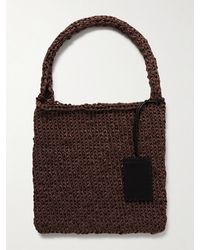 The Row - Didion Große Geflochtene Schultertasche Aus Gewachster Baumwolle - Lyst