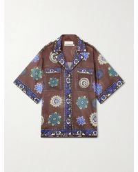 ALÉMAIS - Jasper Printed Cotton And Silk-Blend Shirt - Lyst