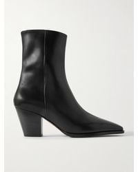 Aeyde - Hedvig Leather Ankle Boots - Lyst