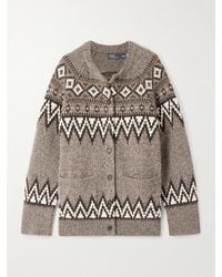 Polo Ralph Lauren - Fair Isle Wool-Blend Cardigan - Lyst