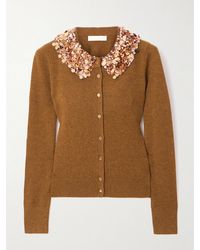 Ulla Johnson - Margaux Sequin-Embellished Cashmere Cardigan - Lyst