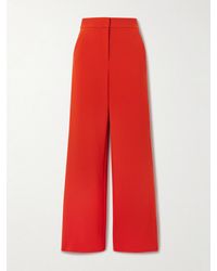 Veronica Beard - Tonelli Crepe Wide-Leg Pants - Lyst