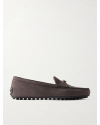 Tod's - Gomma 10L Suede Loafers - Lyst