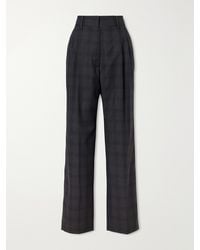 Blazé Milano - Fox Checked Wool Straight-Leg Pants - Lyst