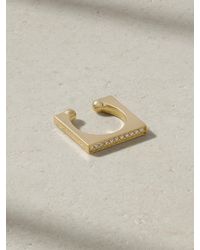 Mizuki - 14-Karat Diamond Ear Cuff - Lyst