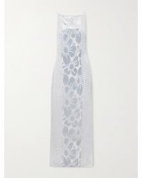 SIR. - Ventura Open-Back Floral Devoré-Velvet Gown - Lyst