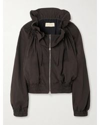 Dries Van Noten - Ruffled Gathered Cotton-Blend Jacket - Lyst
