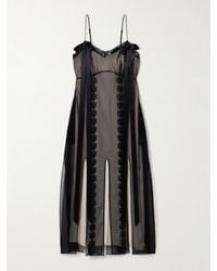 Simone Rocha - Midikleid Aus Chiffon Und Spitze Mit Schleifen - Lyst