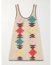 Alix Of Bohemia - Tyler Daisy Crocheted Cotton Mini Dress - Lyst