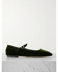 Aeyde - Uma Velvet Mary Jane Ballet Flats - Lyst