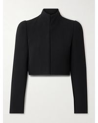 Alaïa - Cropped Twill Jacket - Lyst