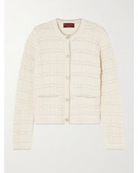 Gucci - Checked Metallic Jacquard-Knit Wool-Blend Cardigan - Lyst