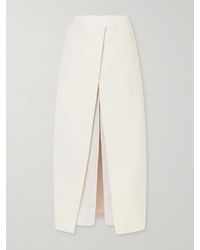 KHAITE - Tal Woven Midi Skirt - Lyst