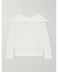Carven - Padded Silk-Habotai Blouse - Lyst