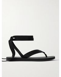 The Row - Dune Knot Cotton-Blend Grosgrain Sandals - Lyst