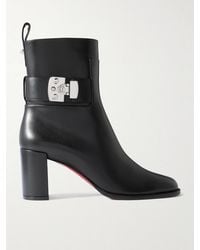 Christian Louboutin - Booty Lock Calfskin Boots 70 - Lyst
