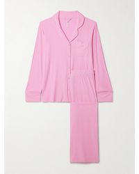 Skims - Soft Lounge Rib Sleep Set – Bubble Gum – Pyjama Aus Stretch-Modal-Jersey - Lyst