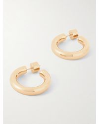 Jennifer Fisher - Natasha Huggies-Plated Hoop Earrings - Lyst
