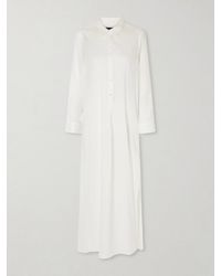 Nili Lotan - Mina Cotton-Voile Midi Dress - Lyst