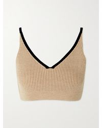 Loewe - Ribbed Wool Bralette - Lyst