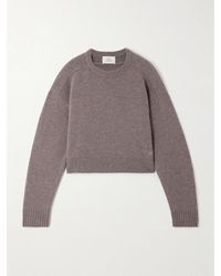 Loulou de Saison - Bruzzi Verkürzter Pullover Aus Einer Gerippten Woll-Kaschmirmischung - Lyst