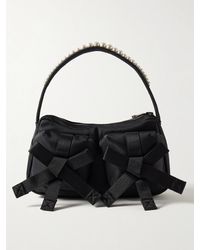 Simone Rocha - Webbing-Trimmed Faux Pearl-Embellished Shell Shoulder Bag - Lyst