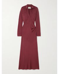 TOVE - Iana Maxikleid Aus Stretch-Jersey Mit Raffungen - Lyst
