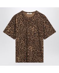 6397 - Seamed Perfect Leopard-Print T-Shirt - Lyst