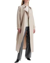 Harris Wharf London - Pressed Wool Robe Coat With Nine Words - Lyst