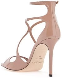 Jimmy Choo - Patent Leather Azia 95 Sandals - Lyst